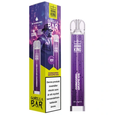 Aroma King Gorilla Bar - Concord Grape Ice| Engångsvape
