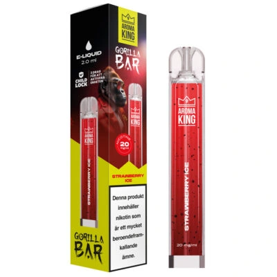 Aroma King Gorilla Bar - Strawberry Ice | Engångsvape