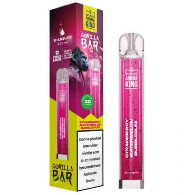 Aroma King Gorilla Bar - Strawberry Watermelon Bubblegum | Engångsvape