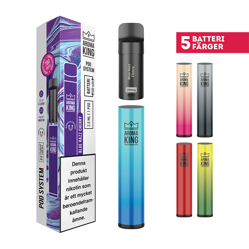 Aroma King | Blue Razz Cherry| Pod System