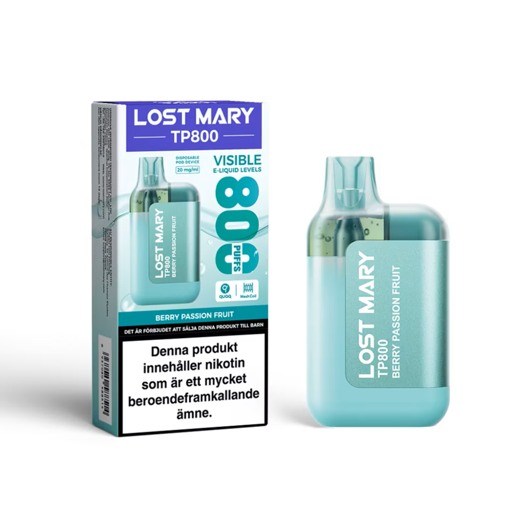 Lost Mary TP800 – Berry Passion Fruit | ENGÅNGS VAPE