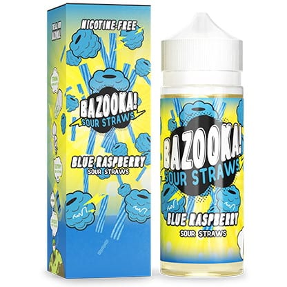 BAZOOKA SOUR STRAWS | BLUE RASPBERRY | Shortfill