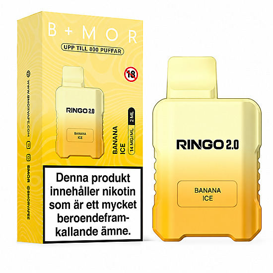BMOR RINGO 2.0 – Banana Ice | ENGÅNGSVAPE