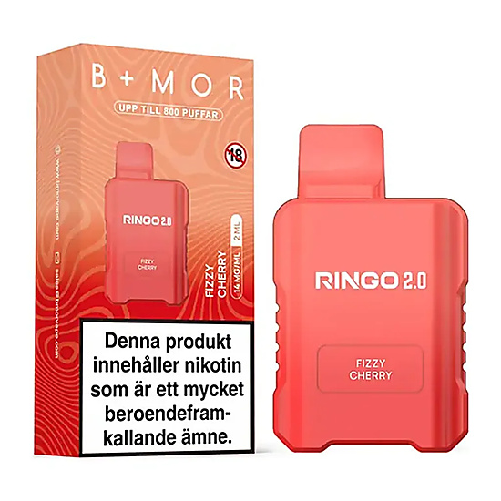 BMOR RINGO 2.0 – Fizzy Cherry | ENGÅNGSVAPE