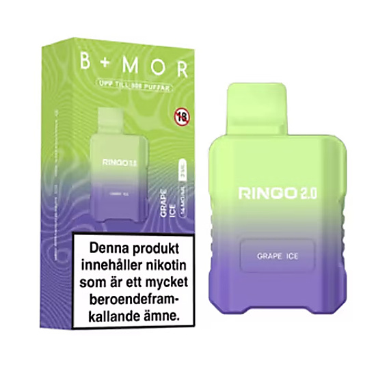BMOR RINGO 2.0 – Grape Ice | ENGÅNGSVAPE
