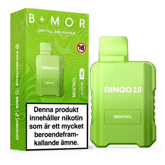 BMOR RINGO 2.0 – Menthol | ENGÅNGSVAPE