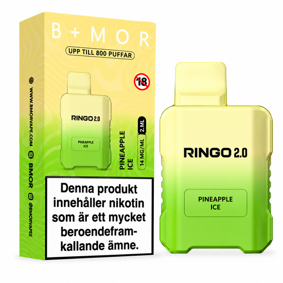 BMOR RINGO 2.0 – Pineapple Ice | ENGÅNGSVAPE