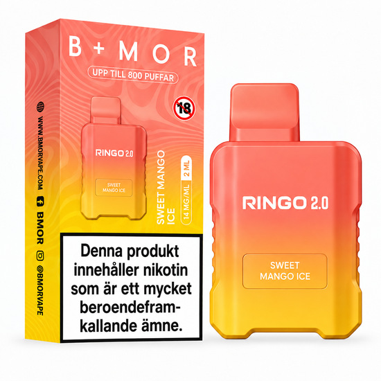 BMOR RINGO 2.0 – Sweet Mango Ice | ENGÅNGSVAPE