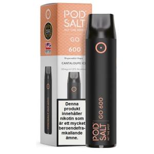 Pod Salt GO 600 | Cantaloupe Ice| Engångs Vape