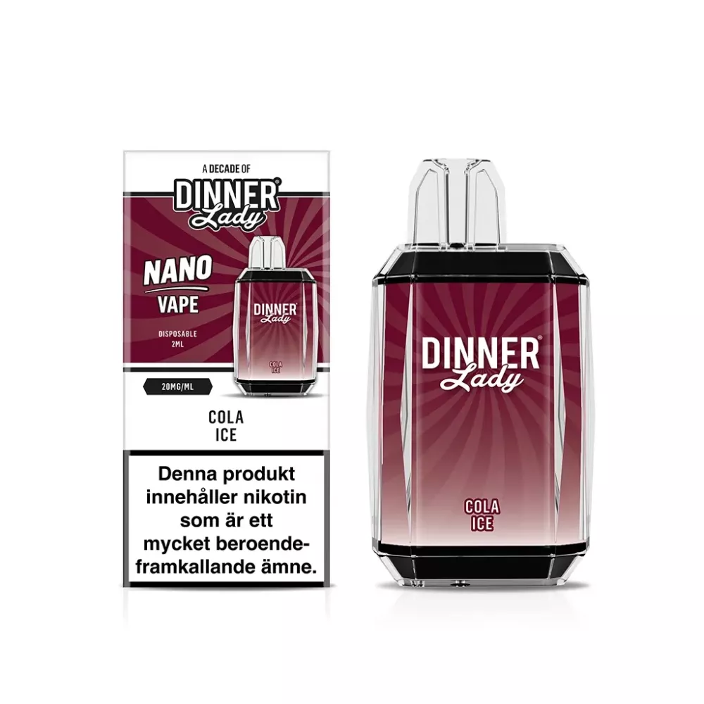 Dinner Lady Nano – Cola Ice | ENGÅNGS VAPE