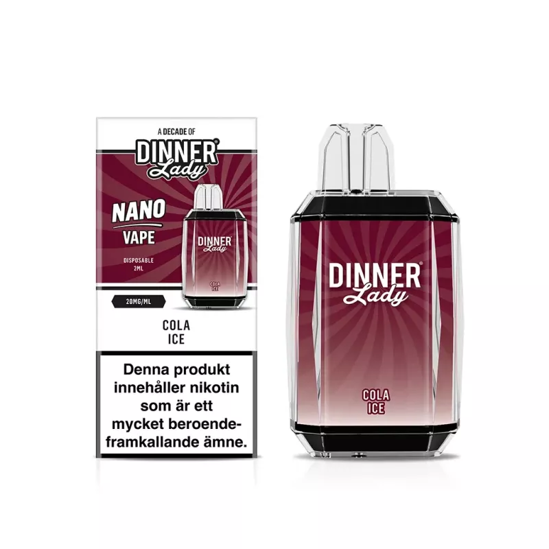 Dinner Lady Nano – Cola Ice | ENGÅNGS VAPE
