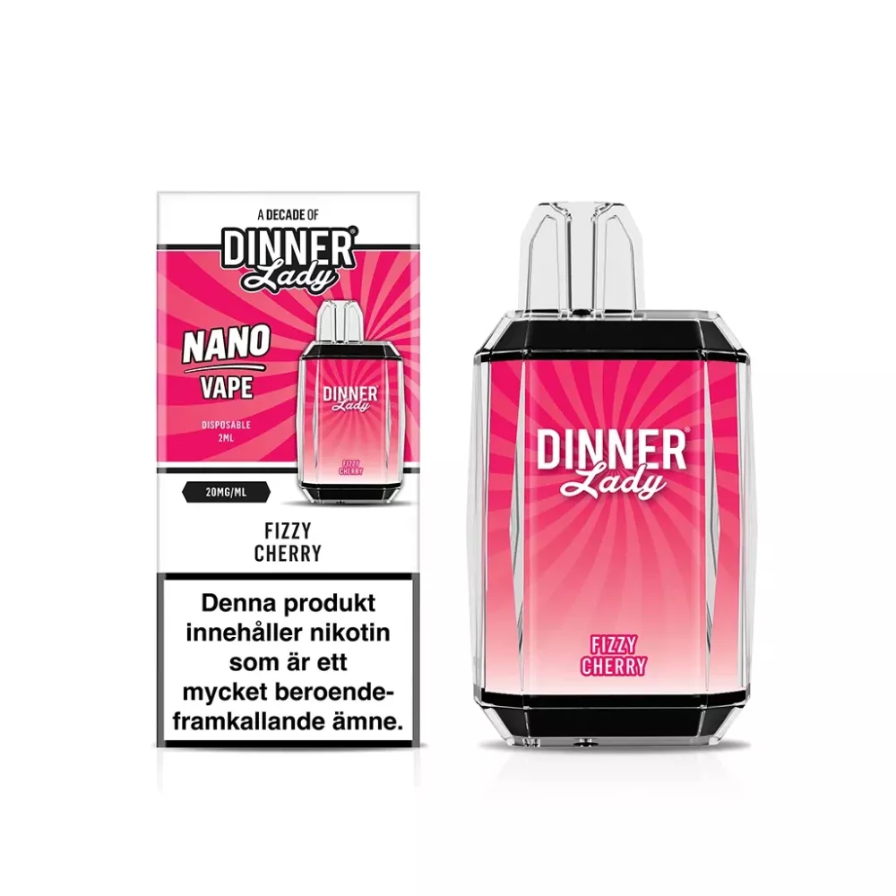 Dinner Lady Nano – Fizzy Cherry| ENGÅNGS VAPE