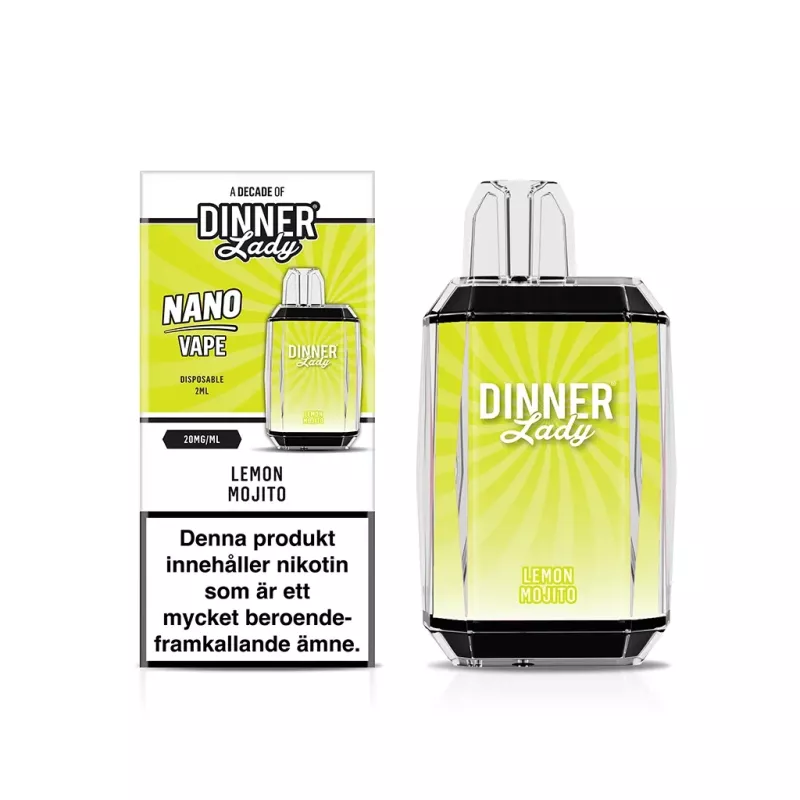 Dinner Lady Nano – Lemon Mojito| ENGÅNGS VAPE