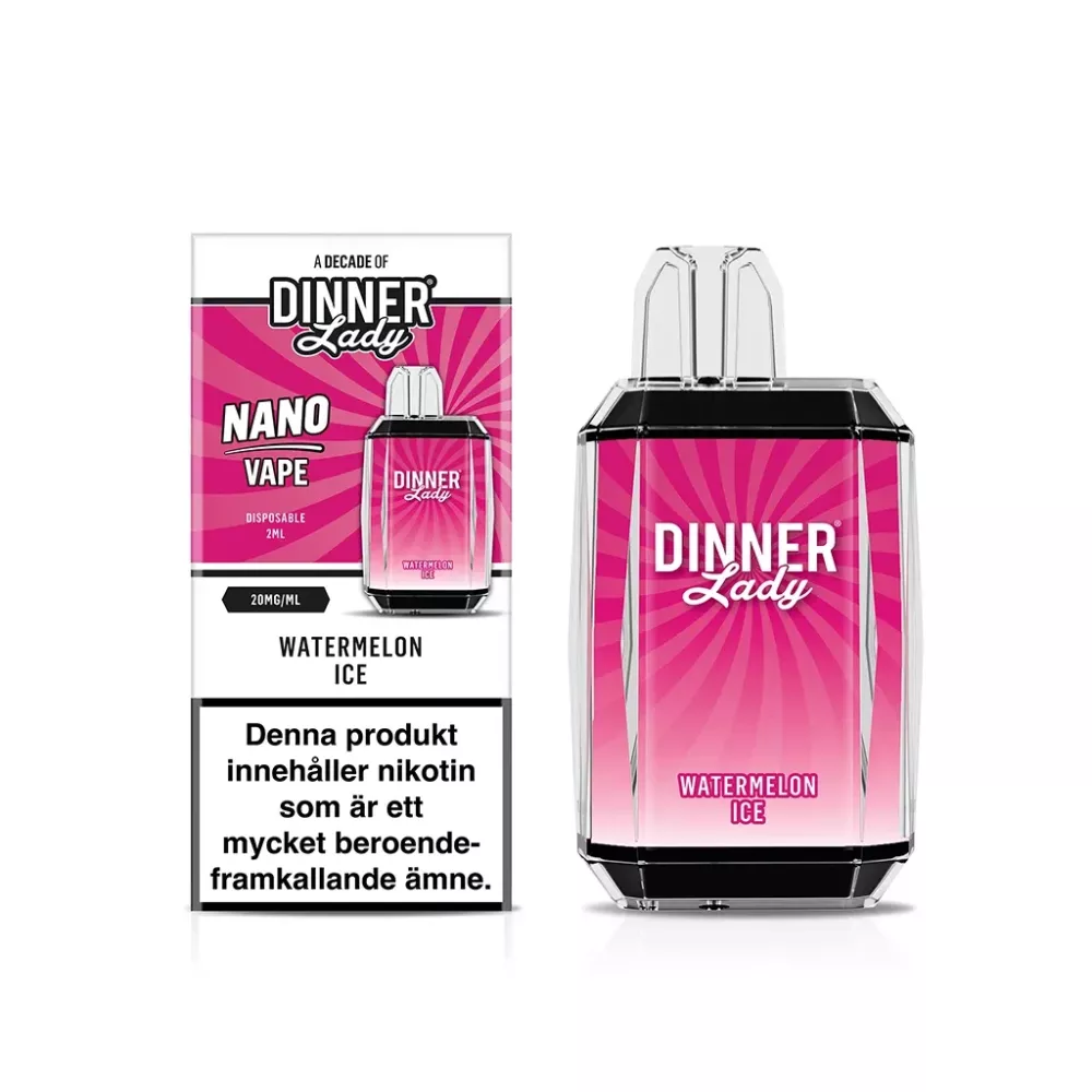Dinner Lady Nano – Watermelon Ice | ENGÅNGS VAPE