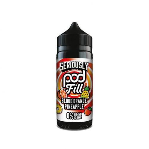 Seriously Pod Fill | Blood Orange Pineapple 0mg 100ml | Shortfill