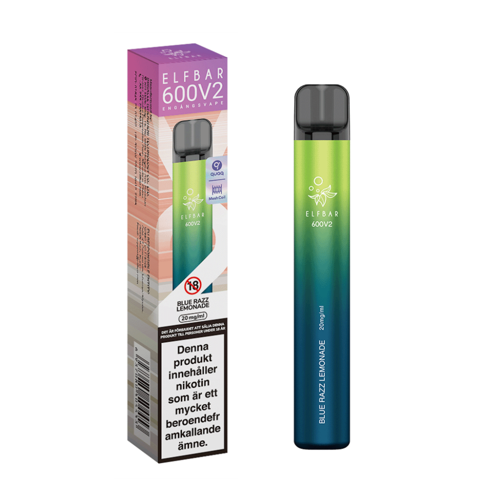 ELF BAR V2 Mesh | Blue Razz Lemonade | Engångs Vape
