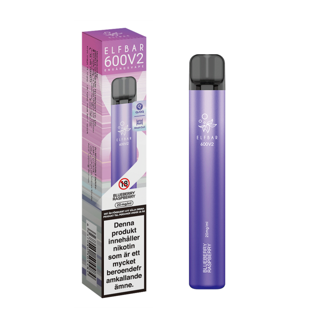 ELF BAR V2 Mesh | Blueberry Raspberry | Engångs Vape