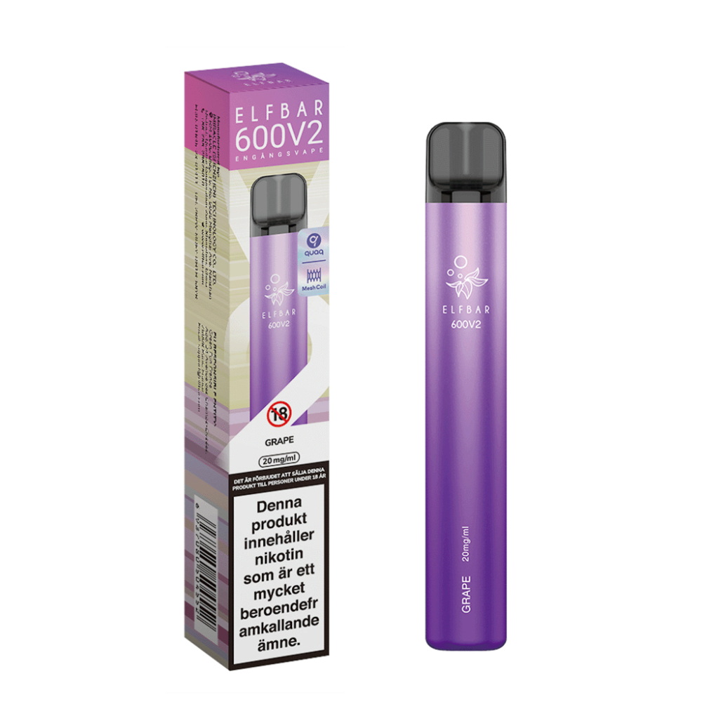ELF BAR V2 Mesh | Grape | Engångs Vape