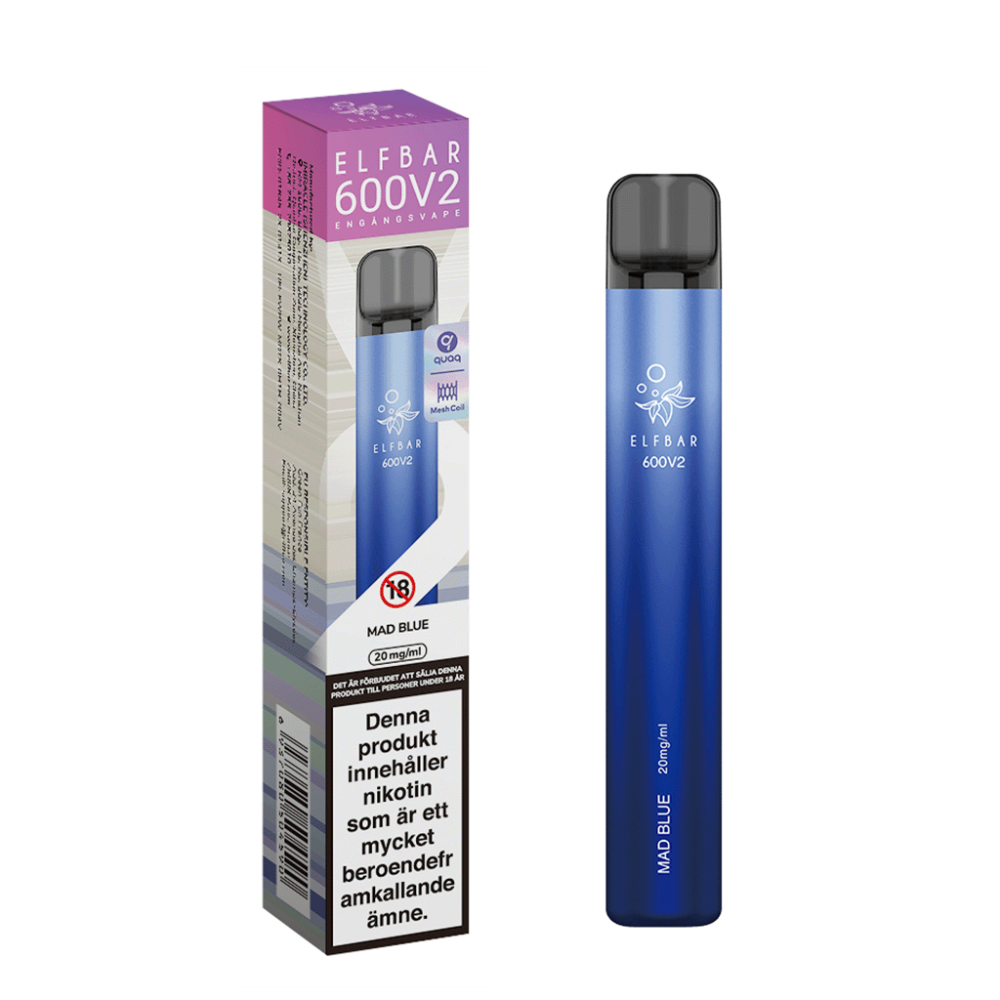 ELF BAR V2 Mesh |Mad Blue | Engångs Vape