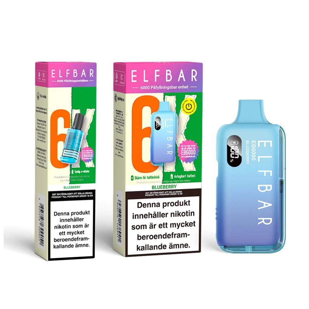 Elfbar EB6000 | Blueberry | Påfyllningsbar