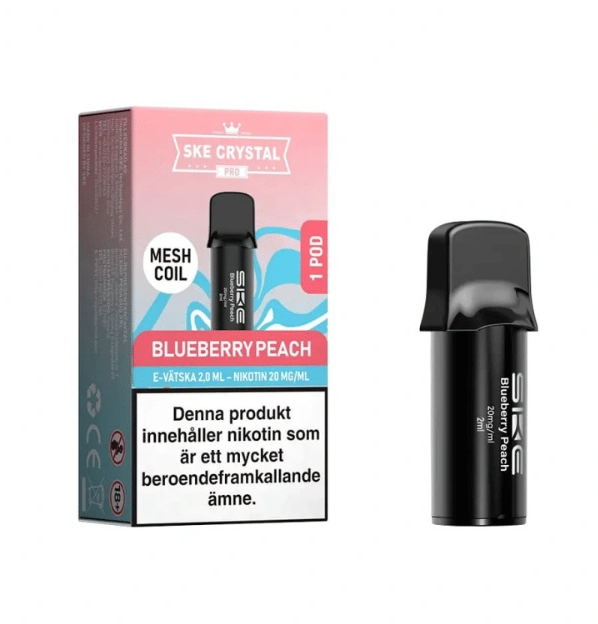 SKE Crystal Max Pro Pod| Blueberry Peach