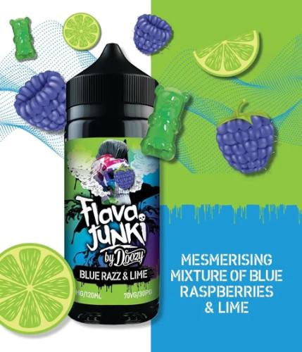 Flava Junki by Doozy Vape | Blue Razz and Lime | Shortfill