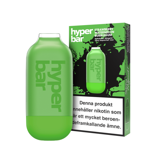 Hyper Bar Mesh | Strawberry Watermelon Bubblegum | ENGÅNGS VAPE