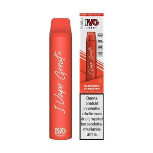 IVG Bar Plus | Raspberry Orange Mix | Engångs Vape