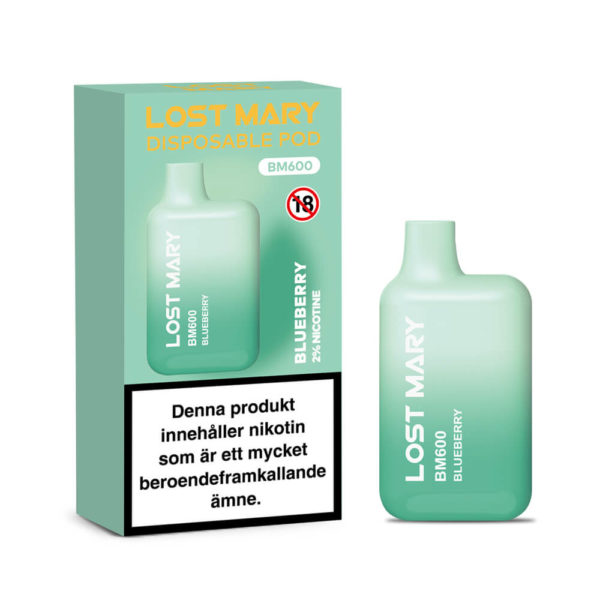 Lost Mary BM600  ​| Blueberry| ENGÅNGS VAPE