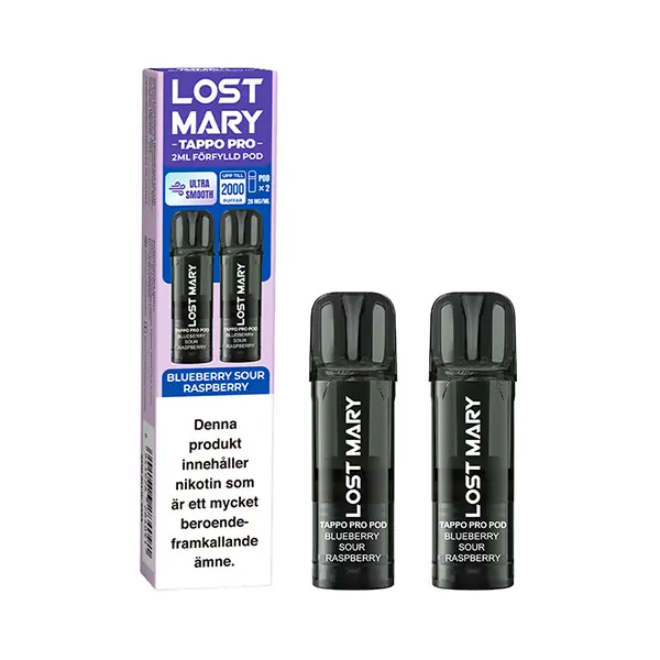 Lost Mary Tappo Pro | Blueberry Sour Raspberry | Förfylld Pod