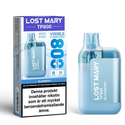 Lost Mary TP800 | Blueberry | ENGÅNGS VAPE
