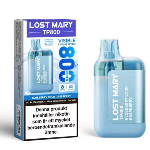 Lost Mary TP800 | Blueberry Sour Raspberry | ENGÅNGS VAPE