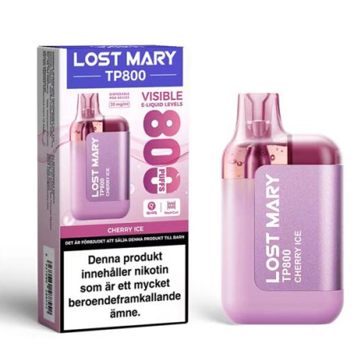 Lost Mary TP800 | Cherry Ice | ENGÅNGS VAPE
