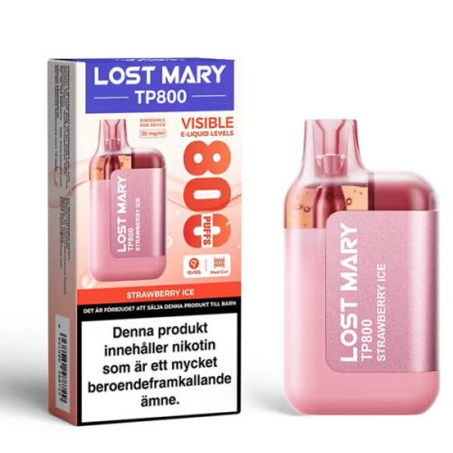 Lost Mary TP800 | Strawberry Ice  | ENGÅNGS VAPE