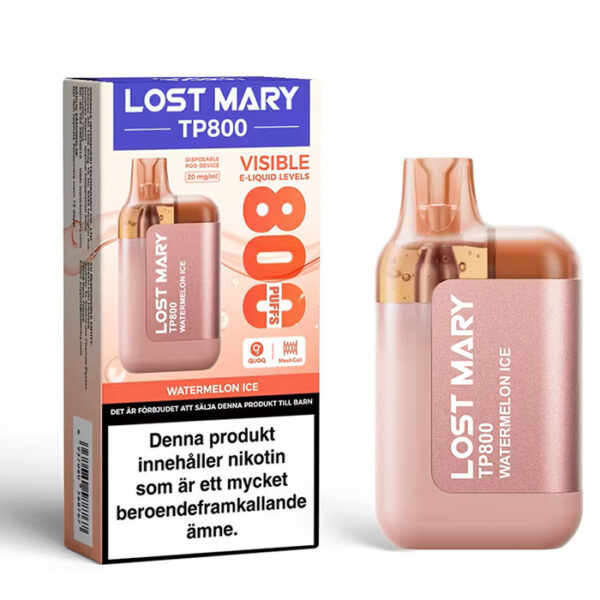Lost Mary TP800 |Watermelon Ice  | ENGÅNGS VAPE