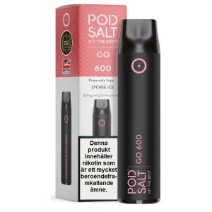 Pod Salt GO 600 | Lychee Ice | Engångs Vape