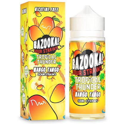 BAZOOKA SOUR STRAWS | TROPICAL THUNDER MANGO | Shortfill