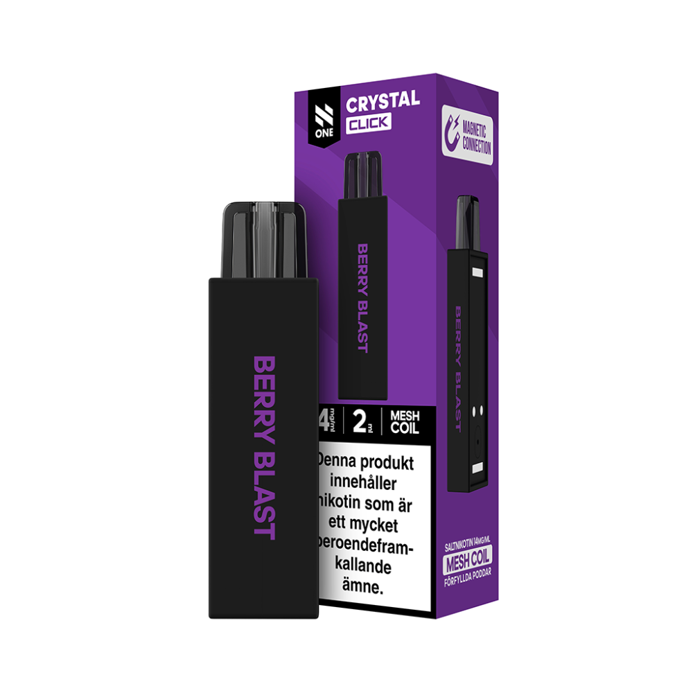 N-ONE Crystal Click Pod| Berry Blast| Förfylld pod