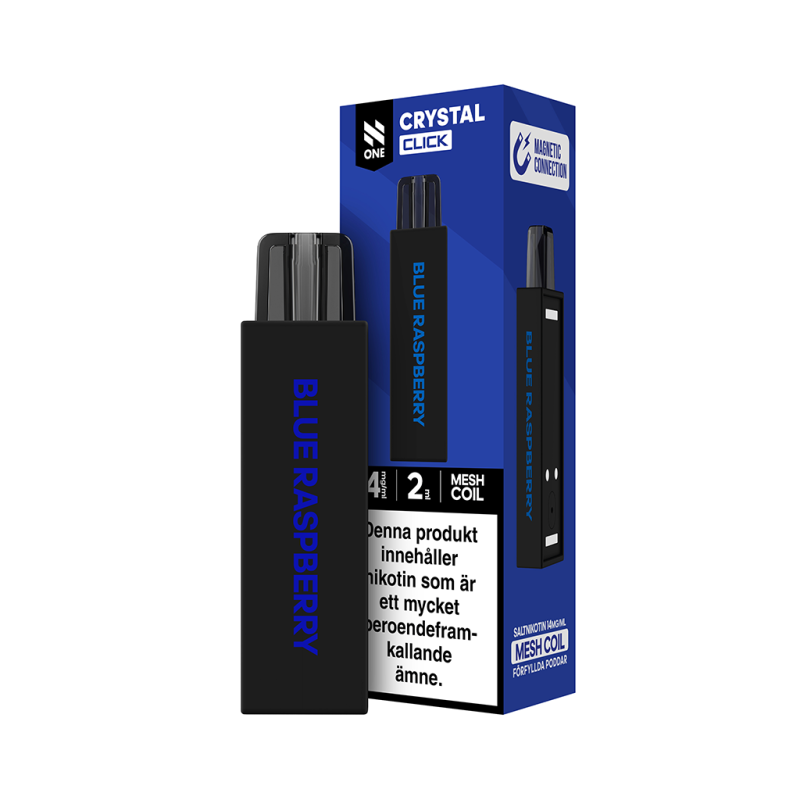 N-ONE Crystal Click Pod| Blue Raspberry| Förfylld pod