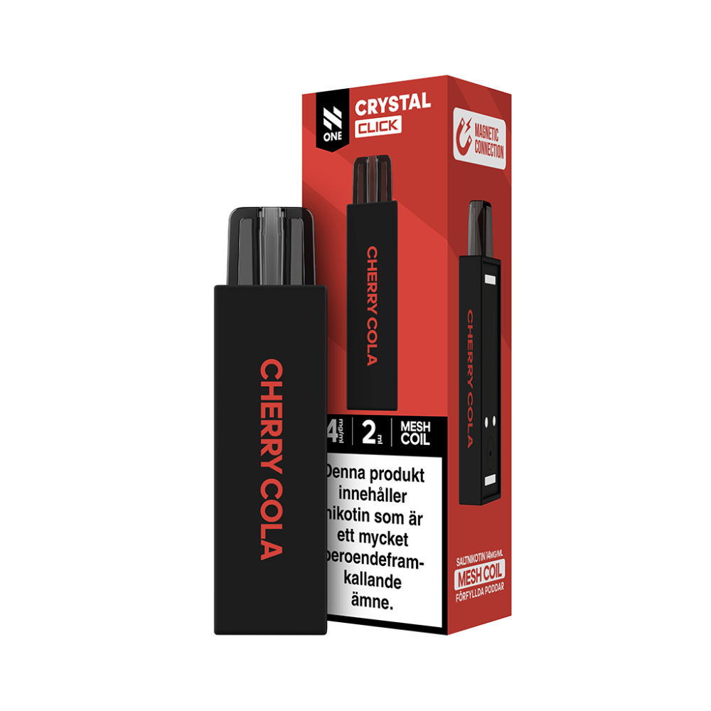 N-ONE Crystal Click Pod| Cherry Cola| Förfylld pod
