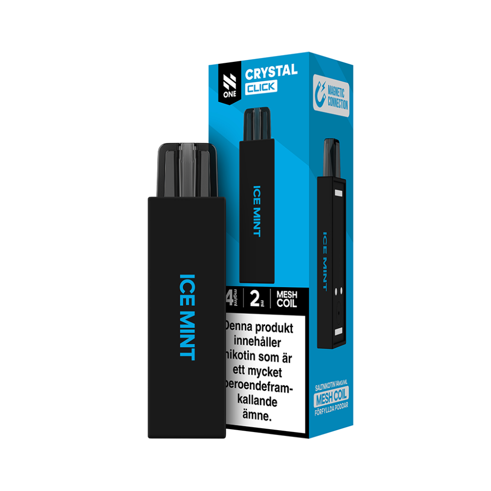 N-ONE Crystal Click Pod| Ice Mint| Förfylld pod