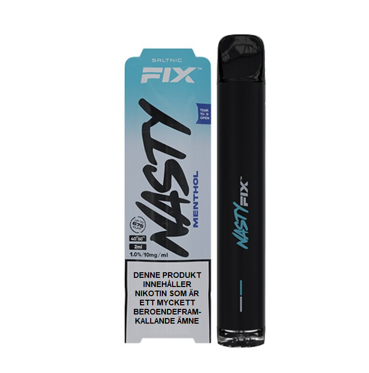 Nasty Fix| Menthol| Engångs Vape
