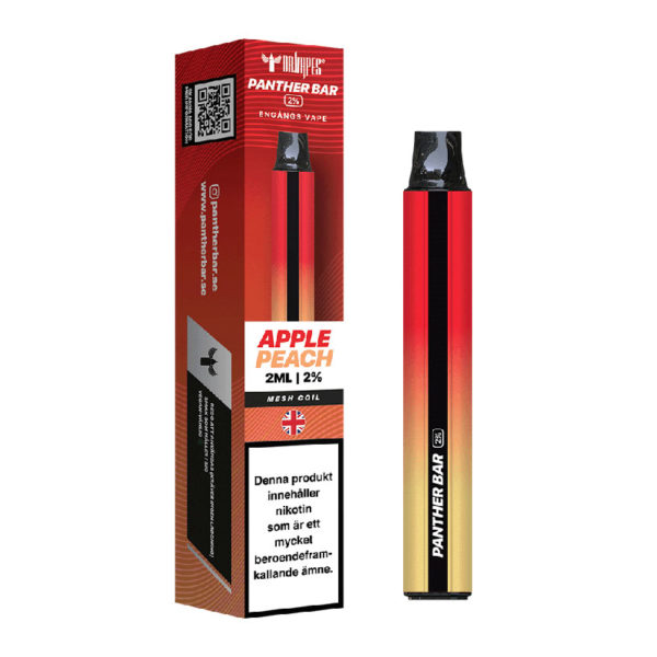 Panther Bar Mesh​ | Apple Peach | ENGÅNGS VAPE