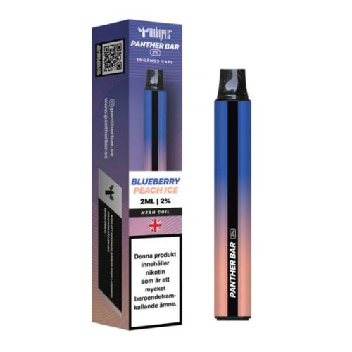 Panther Bar Mesh​ | Blueberry Paeach Ice | ENGÅNGS VAPE