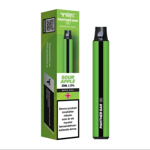 Panther Bar Mesh ​| Sour Apple | ENGÅNGS VAPE