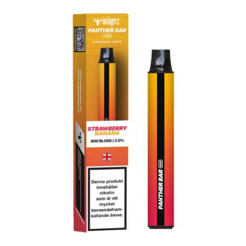 Panther Bar Mesh ​| Strawberry Banana | ENGÅNGS VAPE