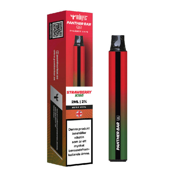 Panther Bar Mesh ​| Strawberry Kiwi| ENGÅNGS VAPE