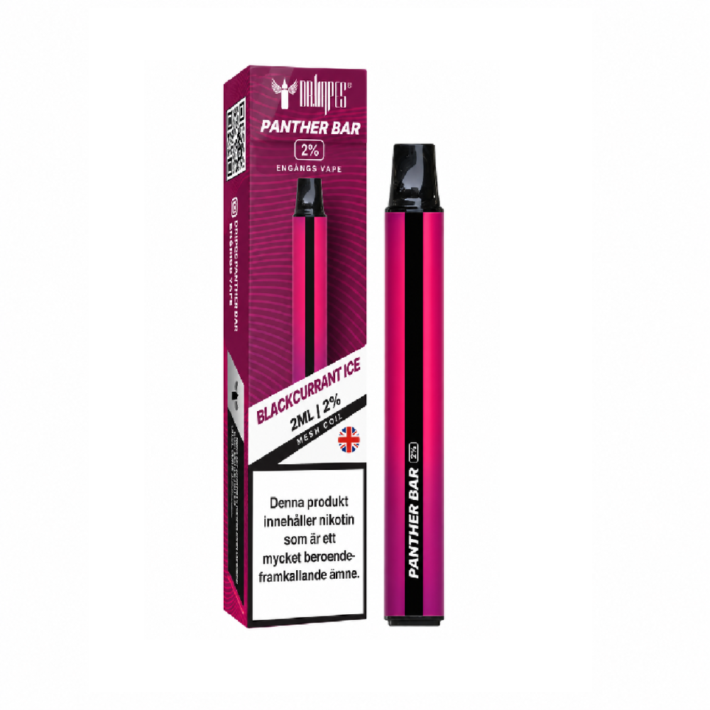 Panther Bar Mesh ​| Blackcurrant Ice | ENGÅNGS VAPE