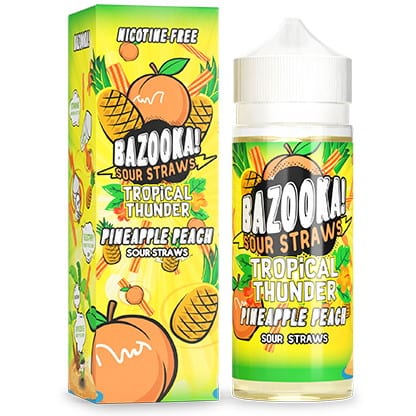 BAZOOKA SOUR STRAWS | PINEAPPLE PEACH | Shortfill