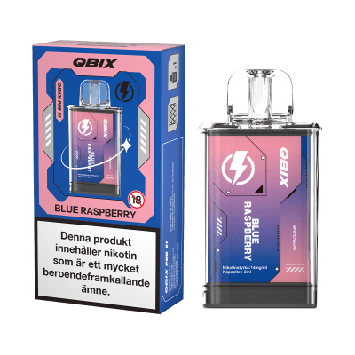 QBIX Pod | Blue Raspberry | Förfylld Pod